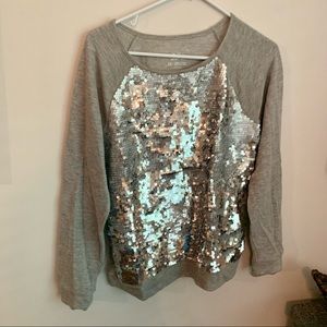 Flip sequin sweatshirt